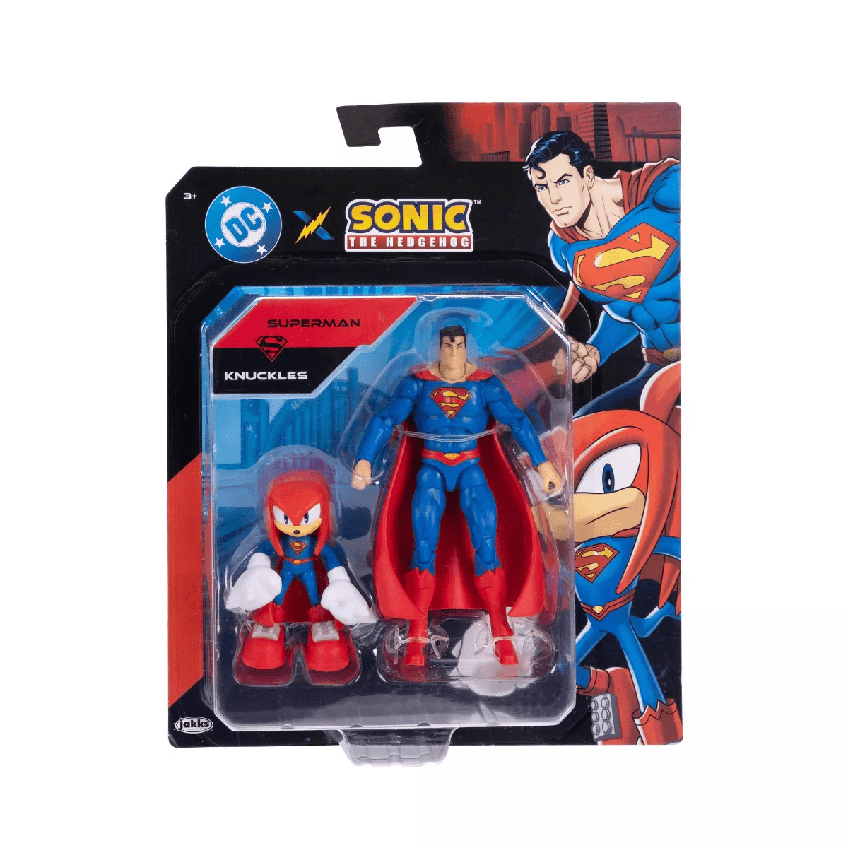 DC X Sonic the Hedgehog Knuckles and Superman Action Figure - Image 3