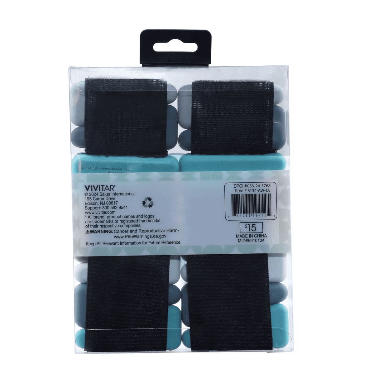 2Pk Adjustable Weights: Vivitar Ankle & Leg Weights, 2 Lbs Pair, Iron, Blue - Image 7