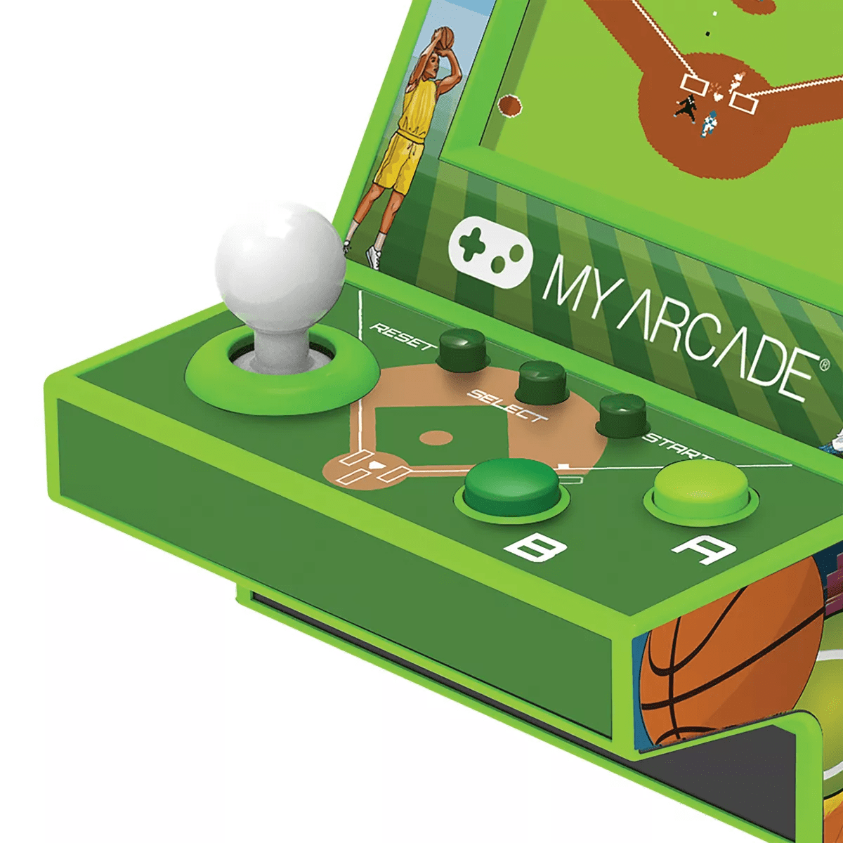 My ArcadeĀ® All-Star Stadium Pico Player, 107 Games in Green - Image 2