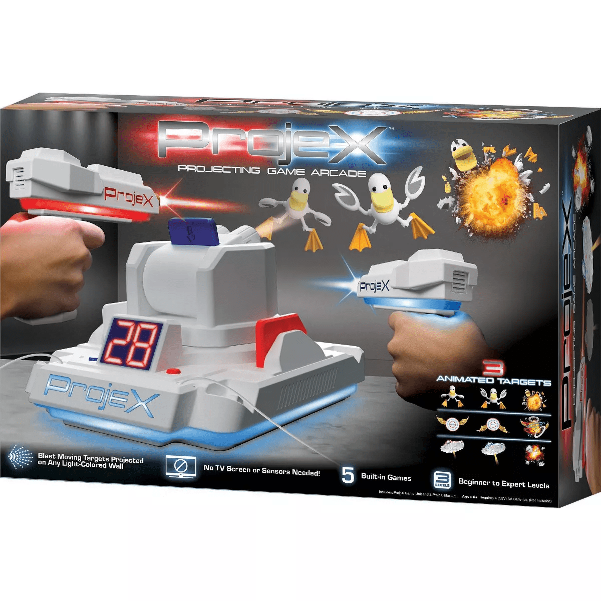 Projex Image Projecting Arcade Game: Interactive Laser Tag Toy Blasters for Social Skills Development - Image 9