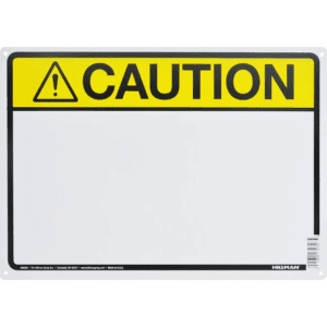 ANSI Caution Blank 10-In X 14-In Plastic Caution Sign