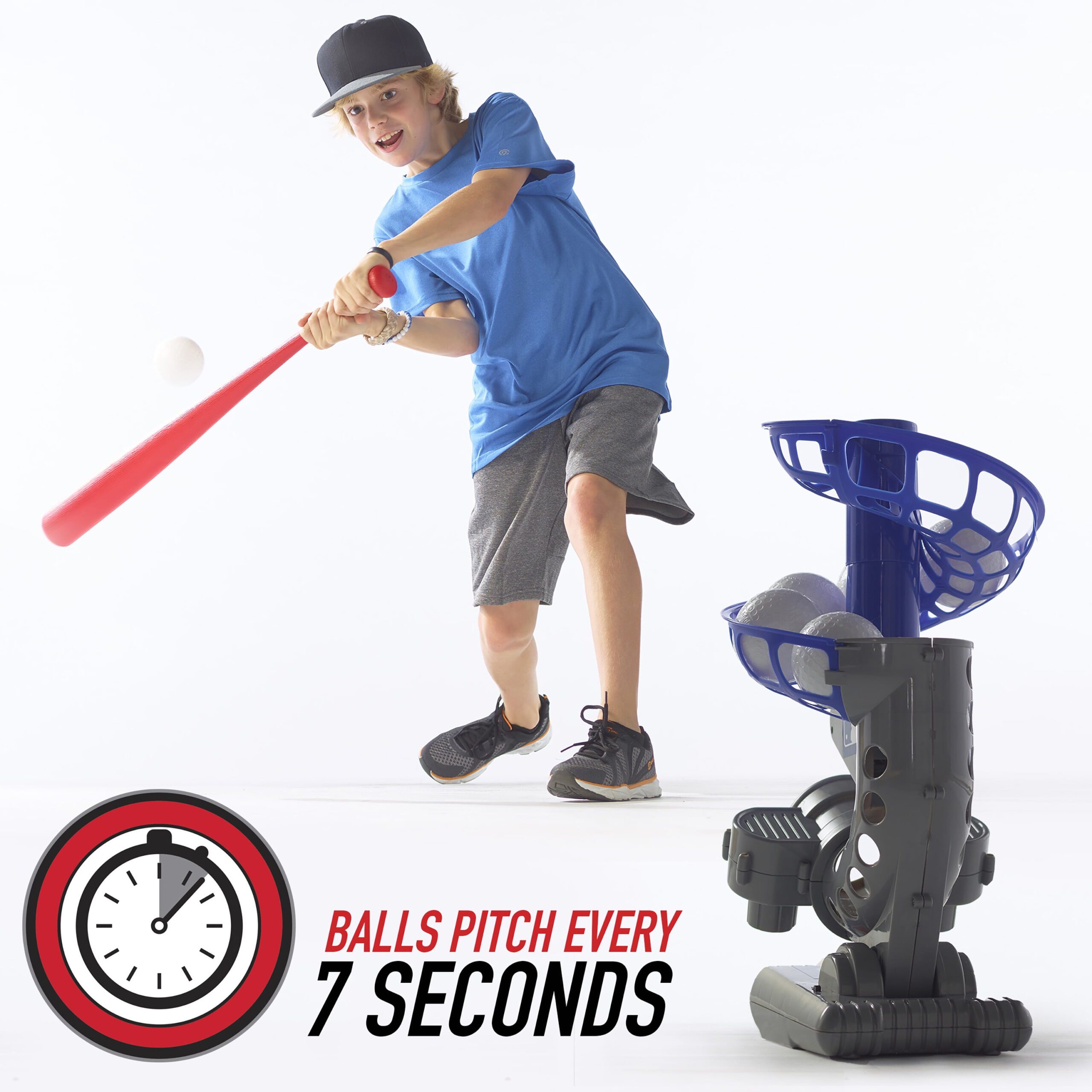 MLB Electronic Baseball Pitching Machine – Adjustable – Every 7 Seconds – 6 Balls - Image 7