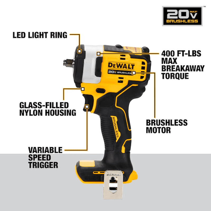 20-Volt Max Variable Speed Brushless 3/8-In Square Drive Cordless Impact Wrench (Battery Not Included and Charger Not Included) - Image 3