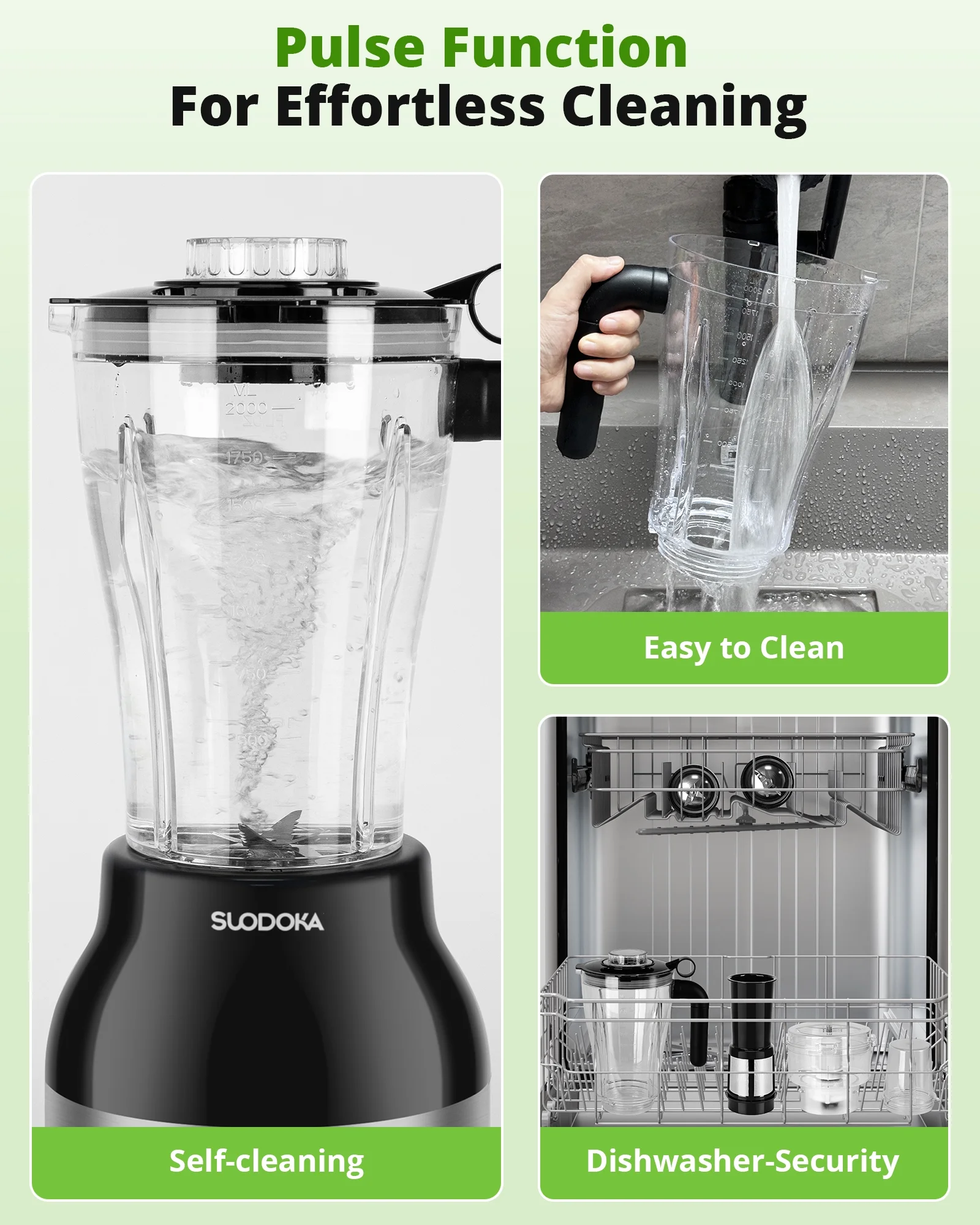 Countertop Blender Food Processor Combo, 4 in 1 Kitchen Electric Blender/Grinder/Chopper,New - Image 3