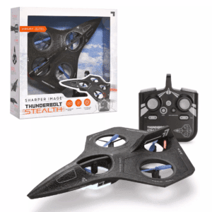 Sharper Image Thunderbolt Stealth Drone: Remote Controlled, Gyroscopic Stabilization, Indoor Use, Beginner Skill Level