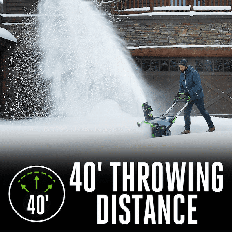 POWER+ 56-Volt 21-In Single-Stage Push Battery Snow Blower 5 Ah (Battery Included) (Charger Included) - Image 6