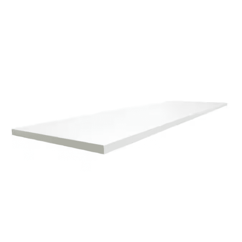 11.7-In D X 71.7-In L White MDF Rectangular Shelf Board