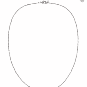 Adult Women'S Silver Tone Infinity Crystal Metal Pendant Necklace