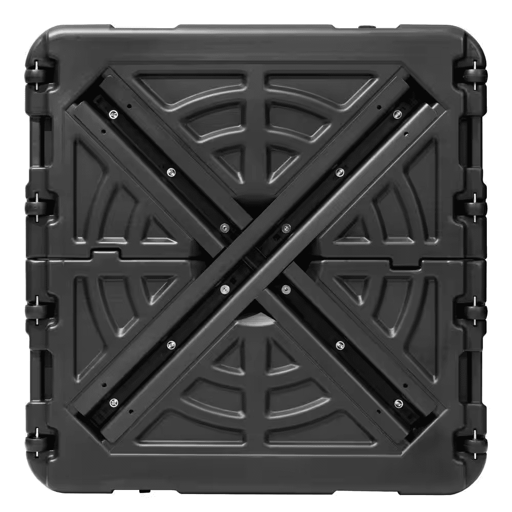 2-Tier 13 Ft. X 10 Ft. Rectangular Aluminum 360° Rotation Patio Cantilever Umbrella in Tan with 260 Lbs. Umbrella Base - Image 8