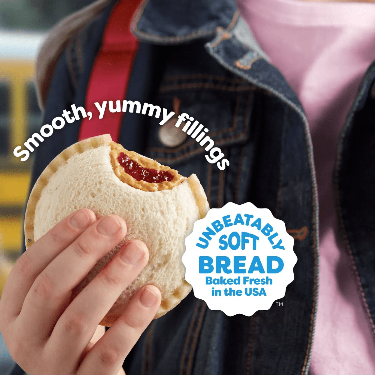 Smucker'S Uncrustables Frozen Peanut Butter & Raspberry Spread Sandwich - Image 4