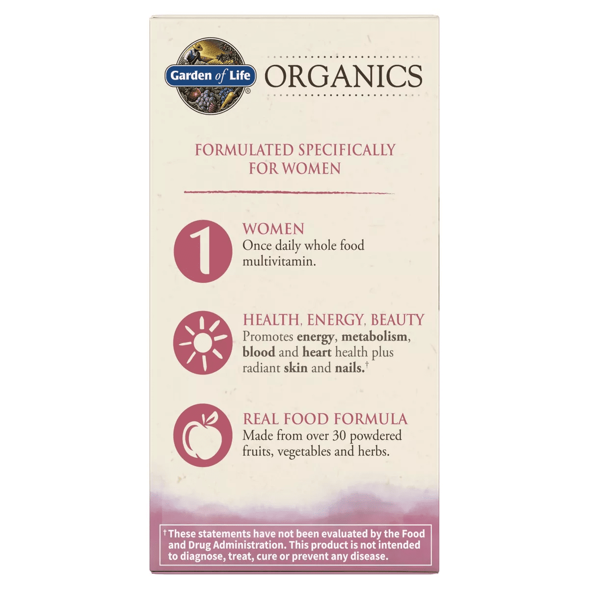 Garden of Life Organic Women'S Daily Vegan Multivitamin Tablets - 30Ct - Image 8