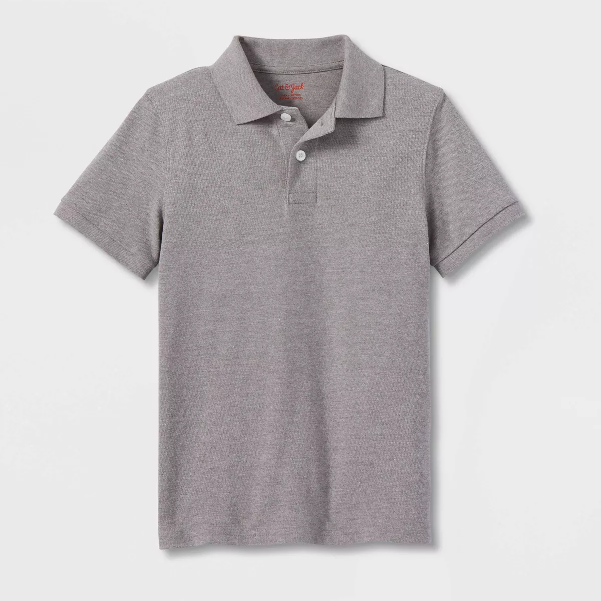 Boys' Short Sleeve Pique Uniform Polo Shirt - Cat & Jack™ - Image 9