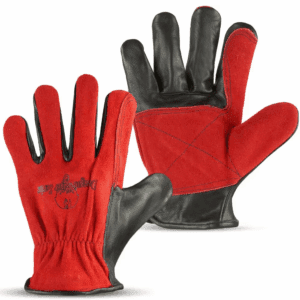 Dragon Slayer Xx-Large 10 In. Red/Black Leather Palm and Keystone Thumb Premium Leather Work and Welding Gloves (1-Pair)