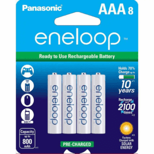 Eneloop Ni-Mh AAA Rechargeable Batteries (8-Pack)