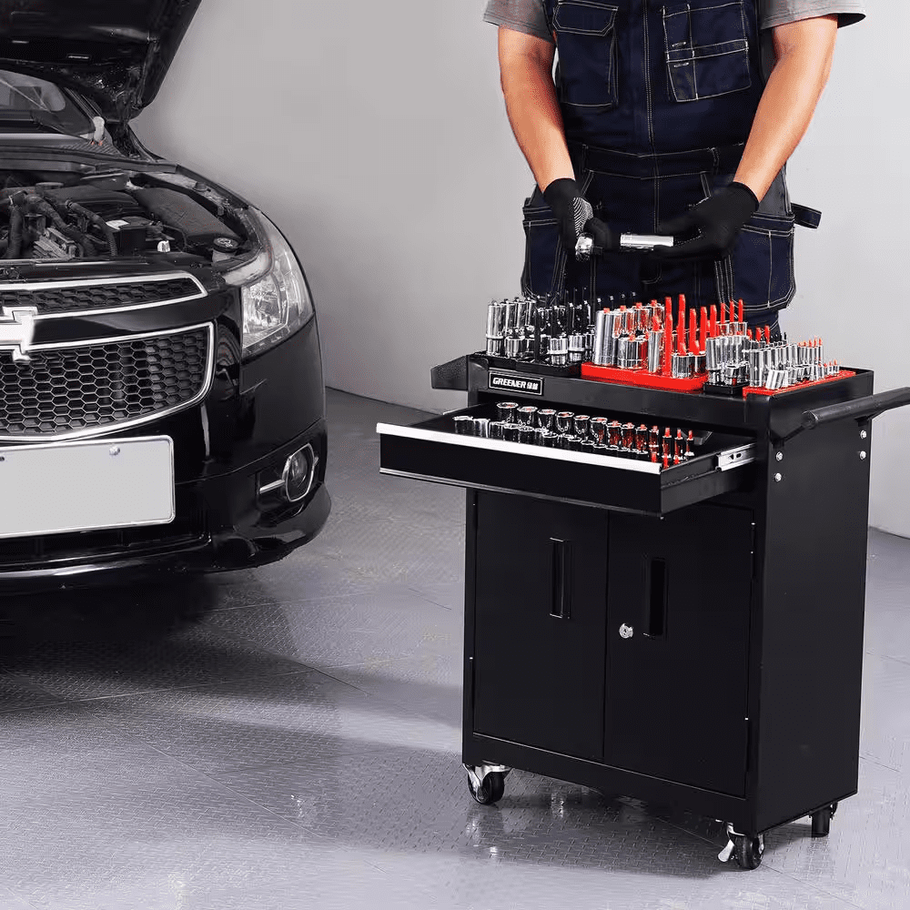 Socket Organizer Set, 8PCS High-Rod Socket Holder, 1/4 In., 3/8 In. & 1/2 In. Metric SAE Socket Trays - Image 8