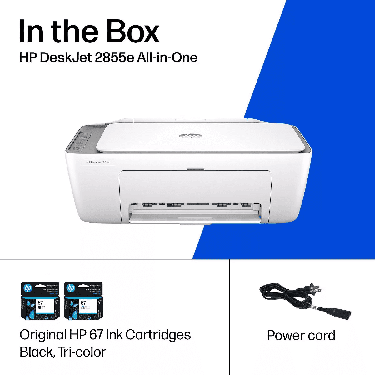 HP Deskjet 2855E Wireless All-In-One Color Printer Scanner Copier with 3 Months Free Instant Ink (588S5A) - Image 9