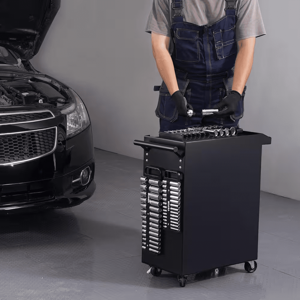 Portable Socket Organizer Tray, 3-Piece Metric and SAE Socket Organizer Set, 1/4 In., and 1/2 In. Heavy-Duty - Image 8