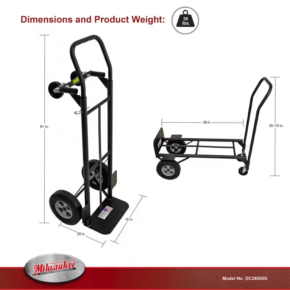 800 Lb. Capacity Hand Truck - Image 3