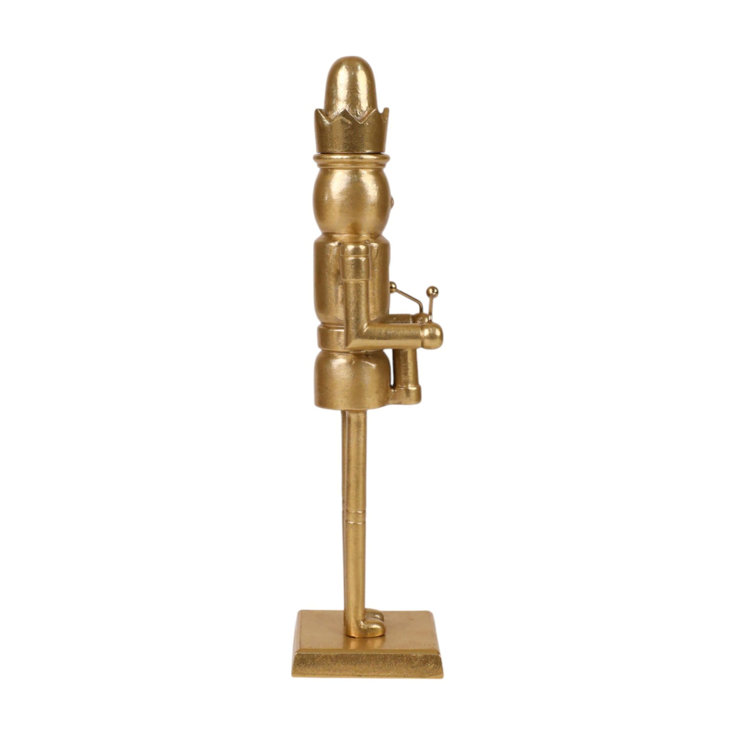 Decorative Christmas Drummer Nutcracker, Gold, 14.3", by - Image 5