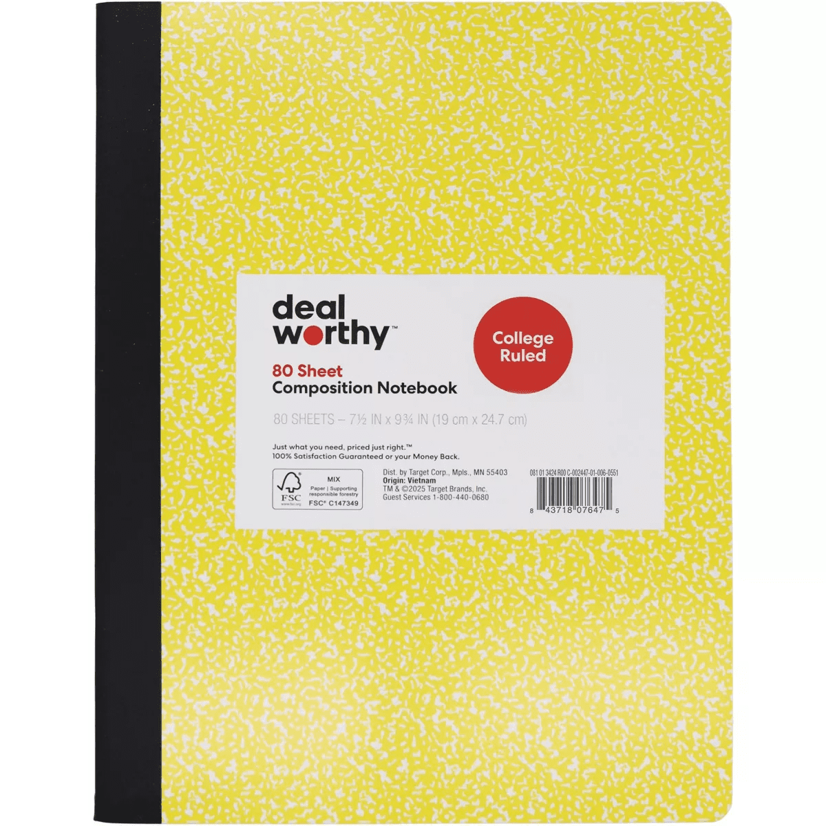 Composition Book College Ruled - Dealworthy - Image 5