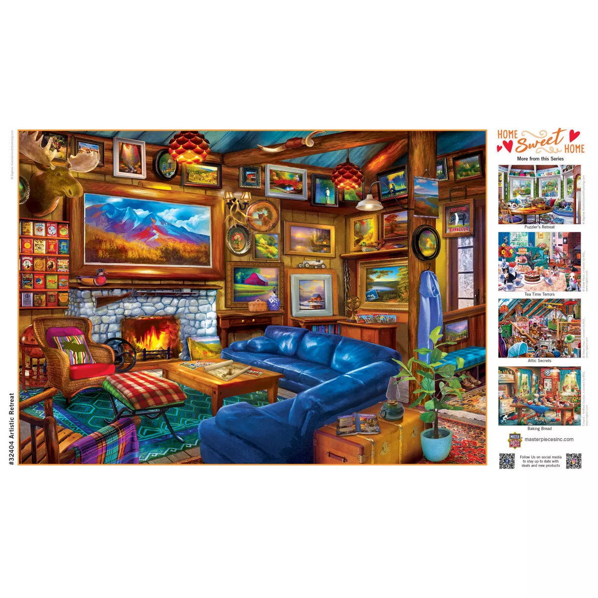 Masterpieces Home Sweet Home - Artistic Retreat 500 Piece Jigsaw Puzzle - Image 5