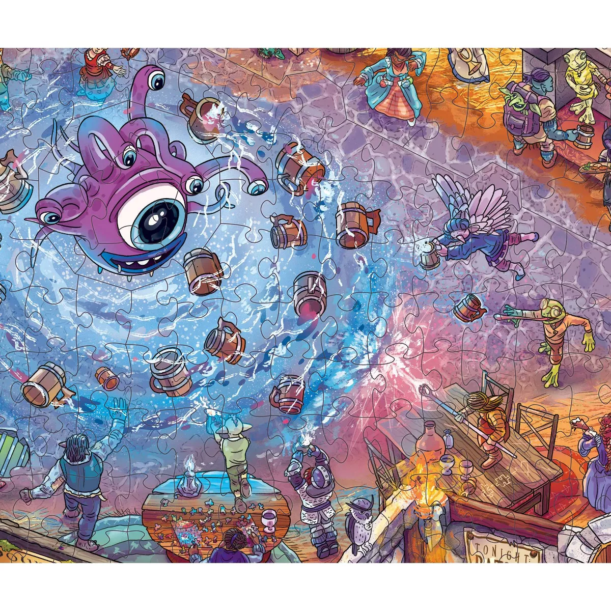 Magic Puzzle Company the Puzzled Patron Jigsaw Puzzle - 1000Pc: Memory & Fine Motor Skills, Collage Theme - Image 3