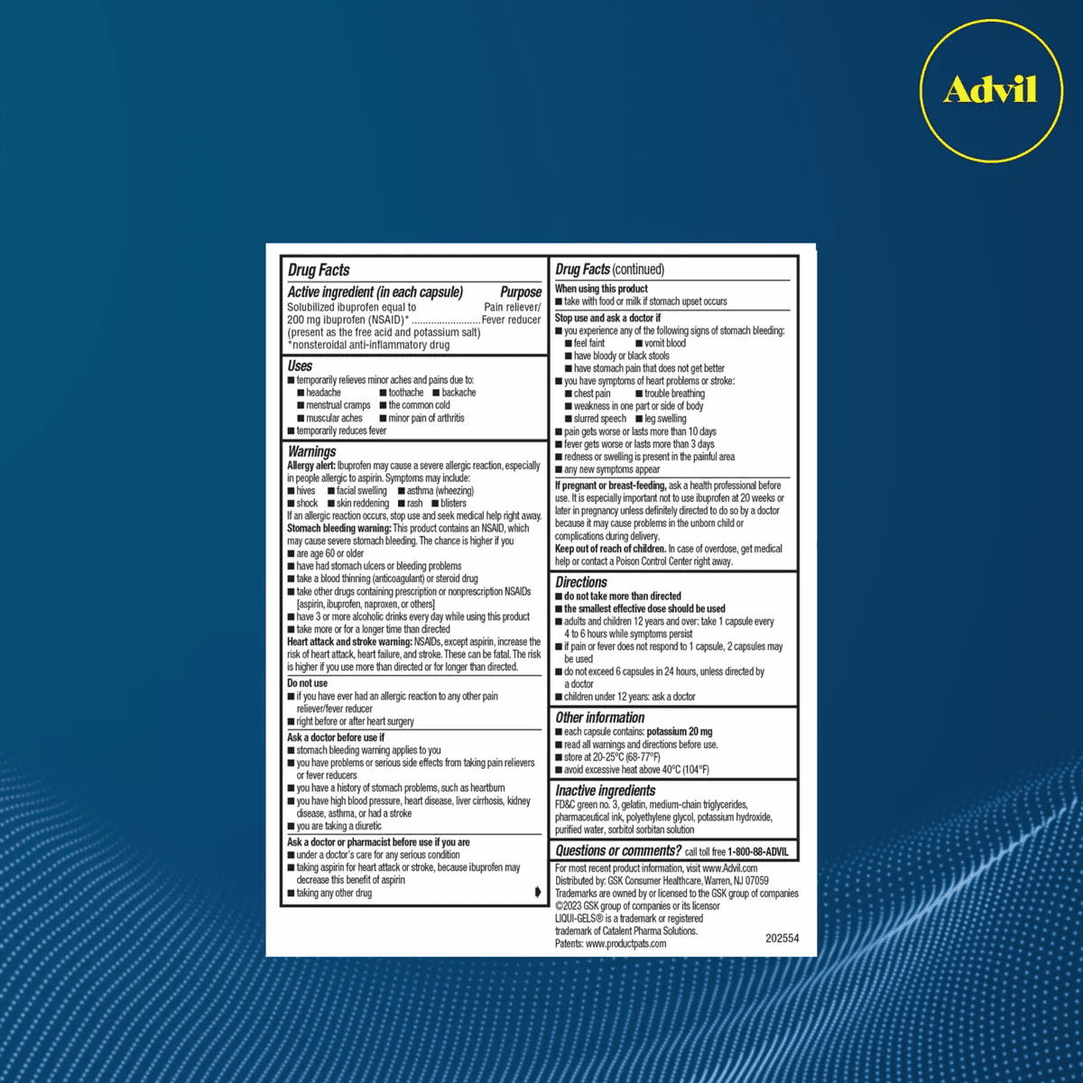 Advil Pain Reliever/Fever Reducer Liqui-Gel Minis - Ibuprofen (NSAID) - Image 15