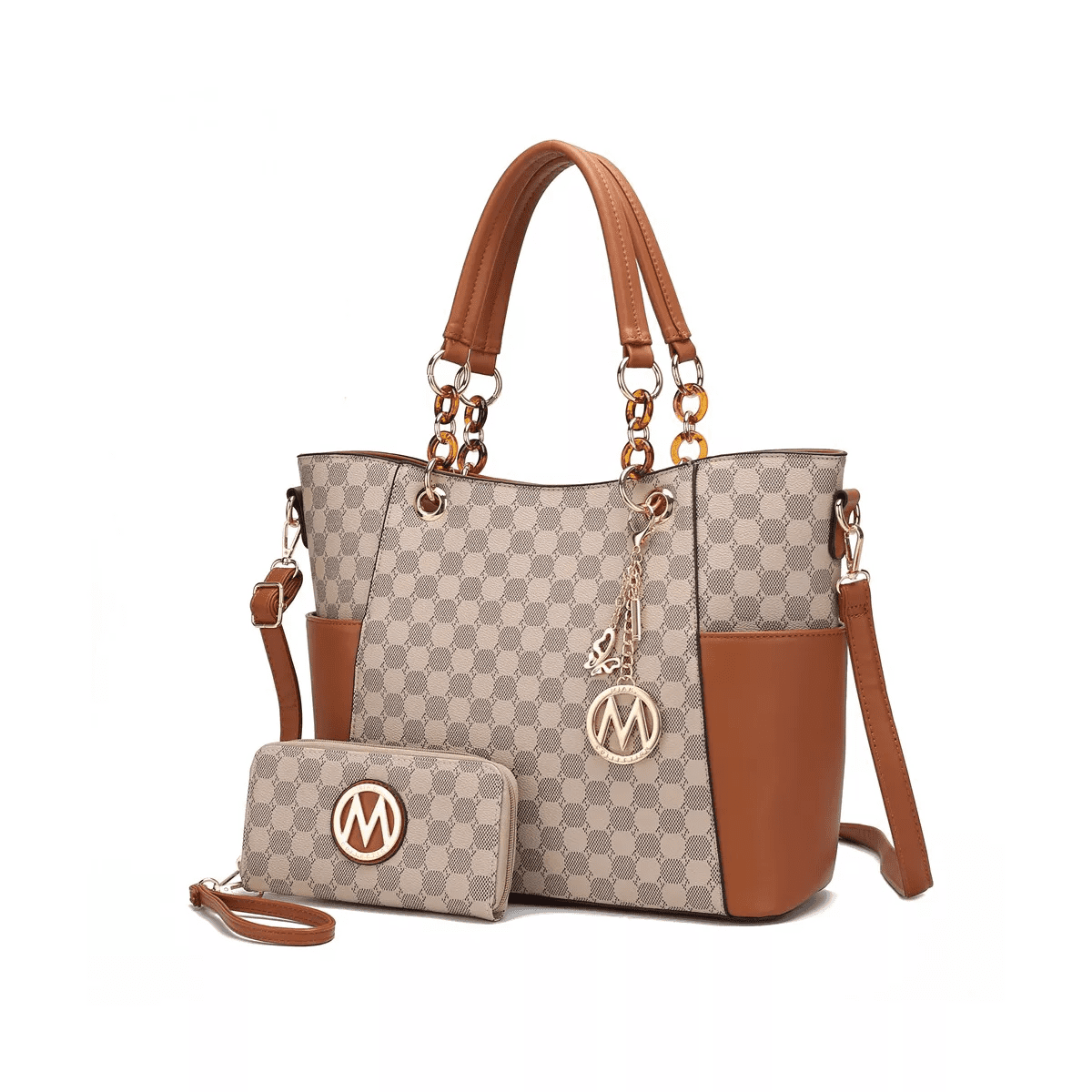 MKF Collection Merlina Circular Print Women’S Tote Bag with Matching Wallet by Mia K - Image 7