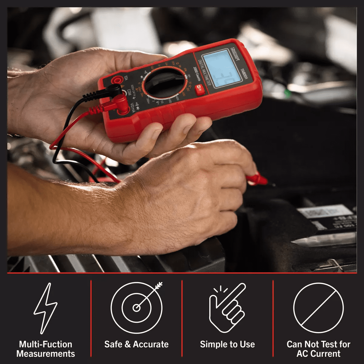 Stalwart Digital Multimeter Voltage Tester - Image 4