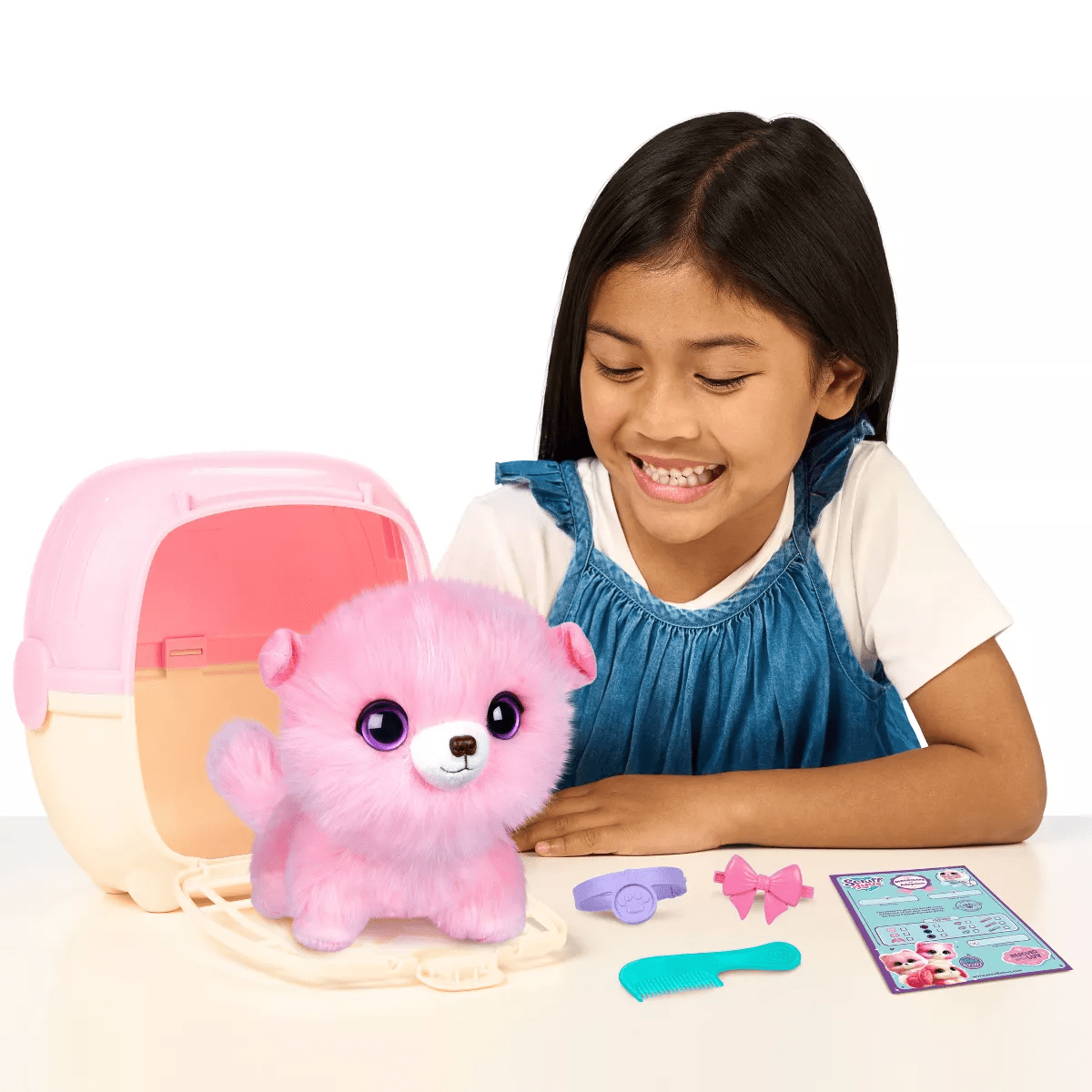 SCRUFF-A-LUVS Single Pet - Pink: Stuffed Dog, Cat, or Rabbit Toy, 8.66" Polyester Doll - Image 9