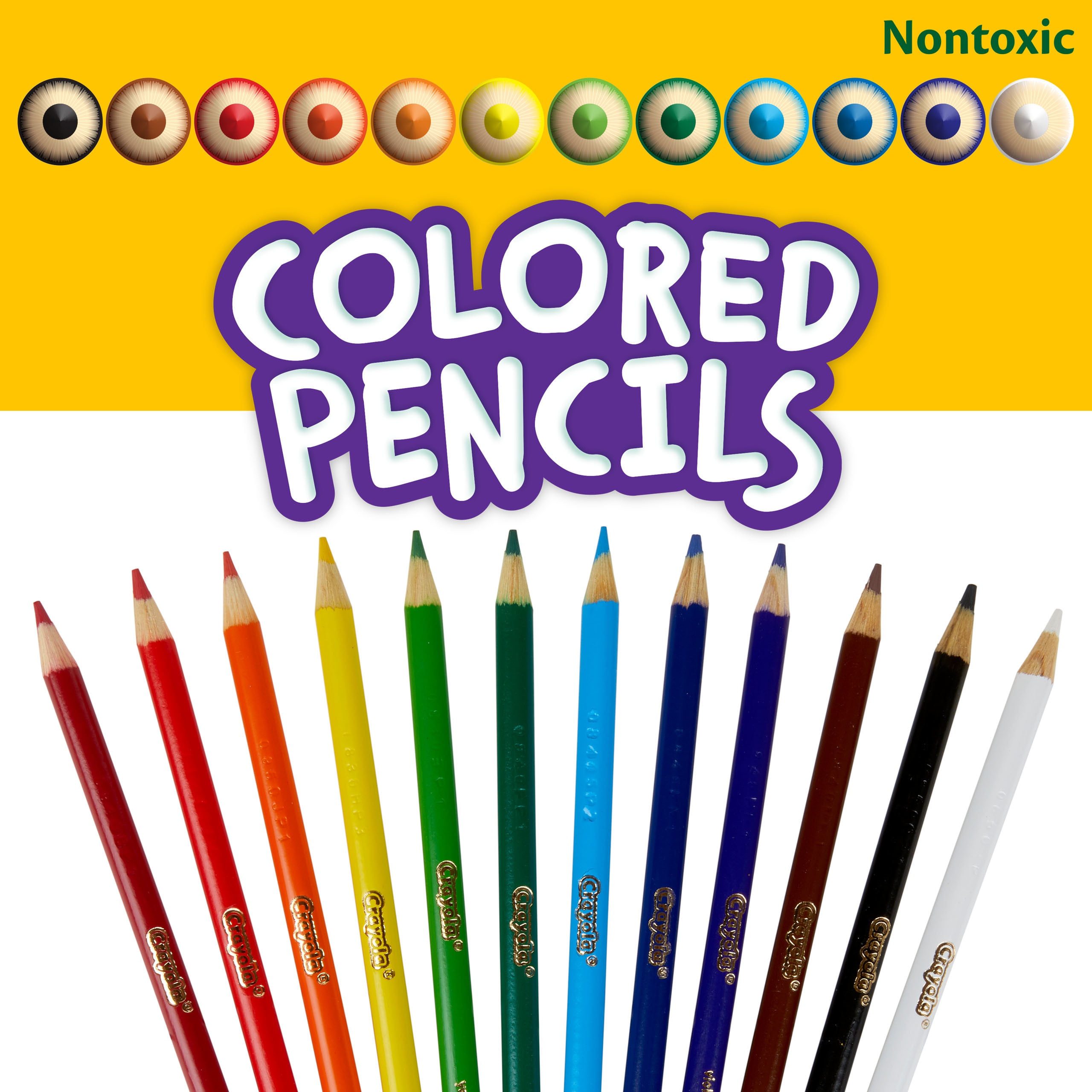 Colored Pencil Set, 12 Ct, Back to School Supplies for Kids, Classroom Supplies, Teacher Gift - Image 3