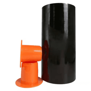 80-Gauge Black Plastic Stretch Wrap Film 12000 L X 9 W Industrial with Hand Saver Dispenser for Moving and Shipping