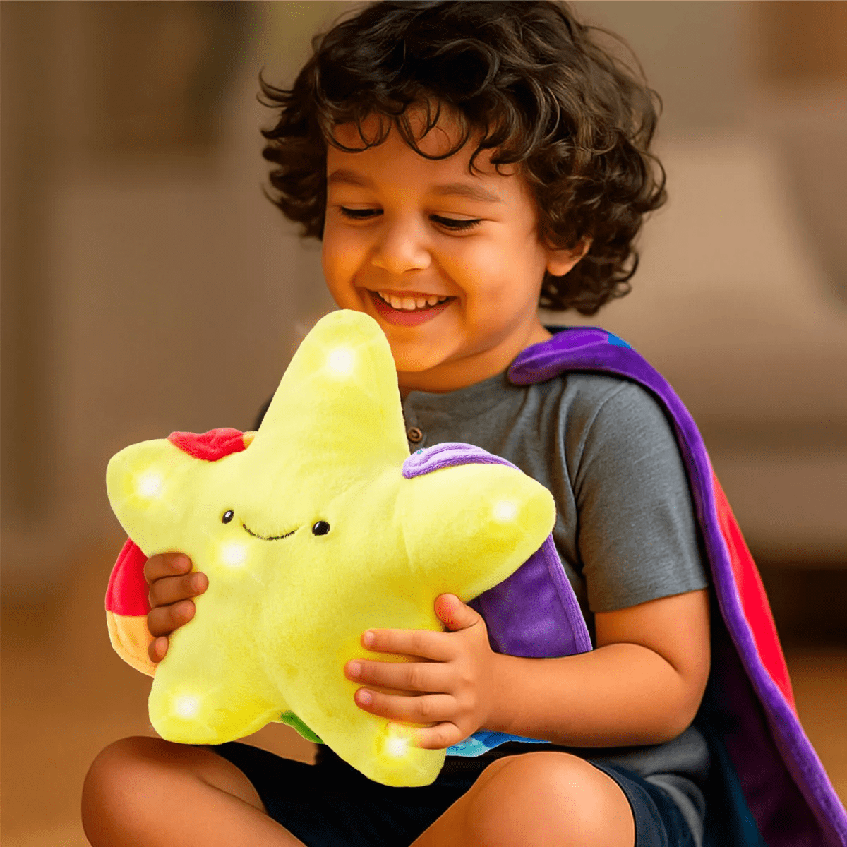 FAO Schwarz 12" LED with Sound Space Star Toy Plush - Image 2