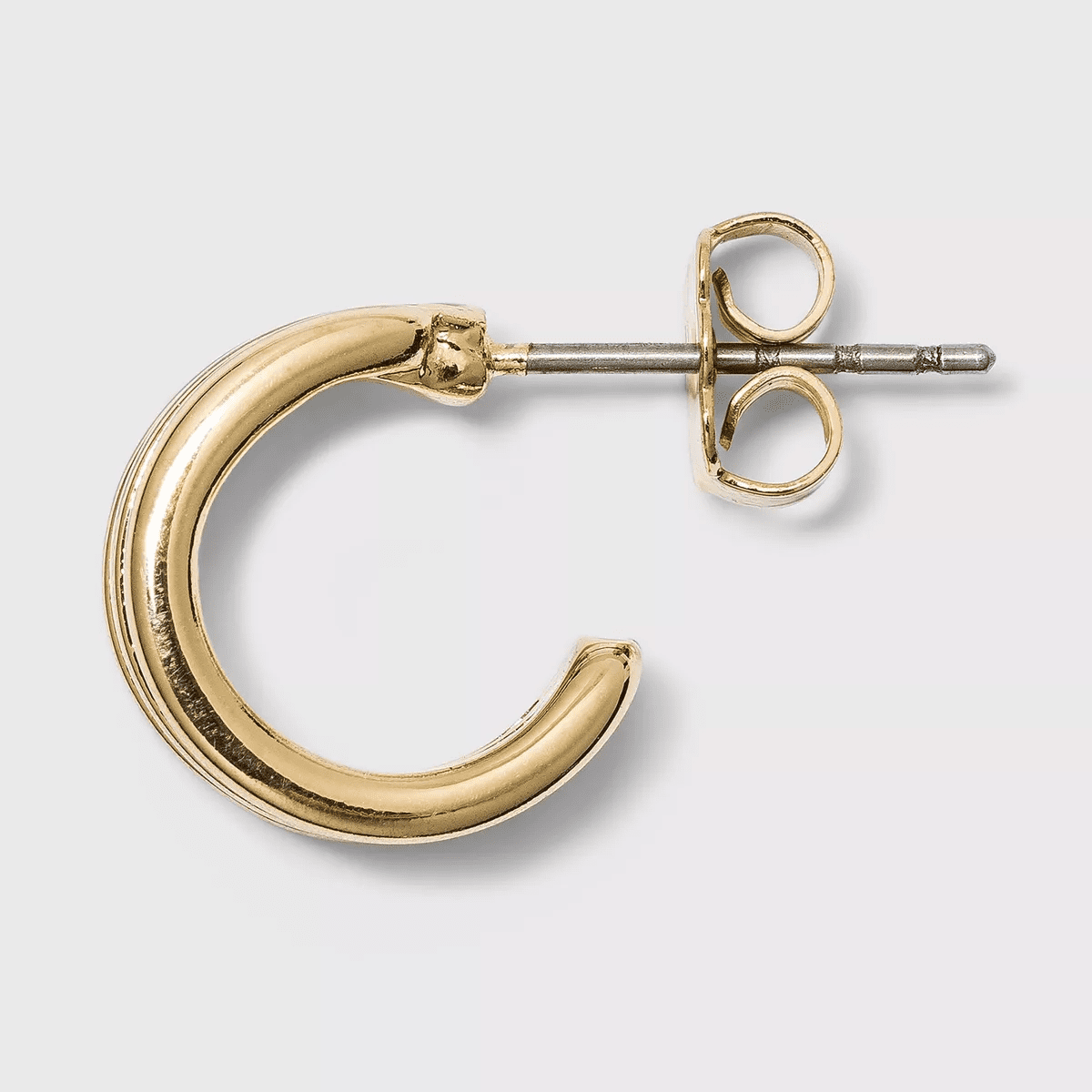 Ear Cuff and Hoop Earring Set 3Pc - a New Day™ Gold: Nickel-Free Metal, Post Closure - Image 2