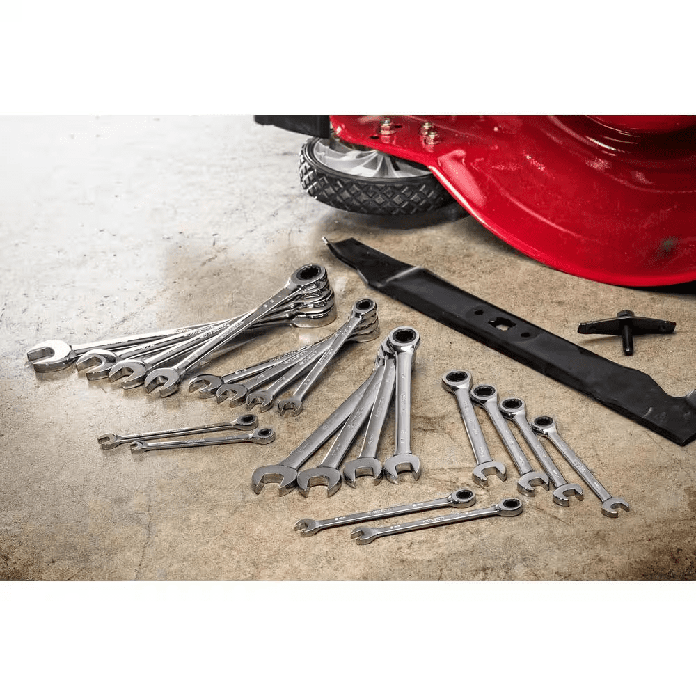 72-Tooth Ratcheting SAE/MM Combination Wrench Set (20-Piece) - Image 10