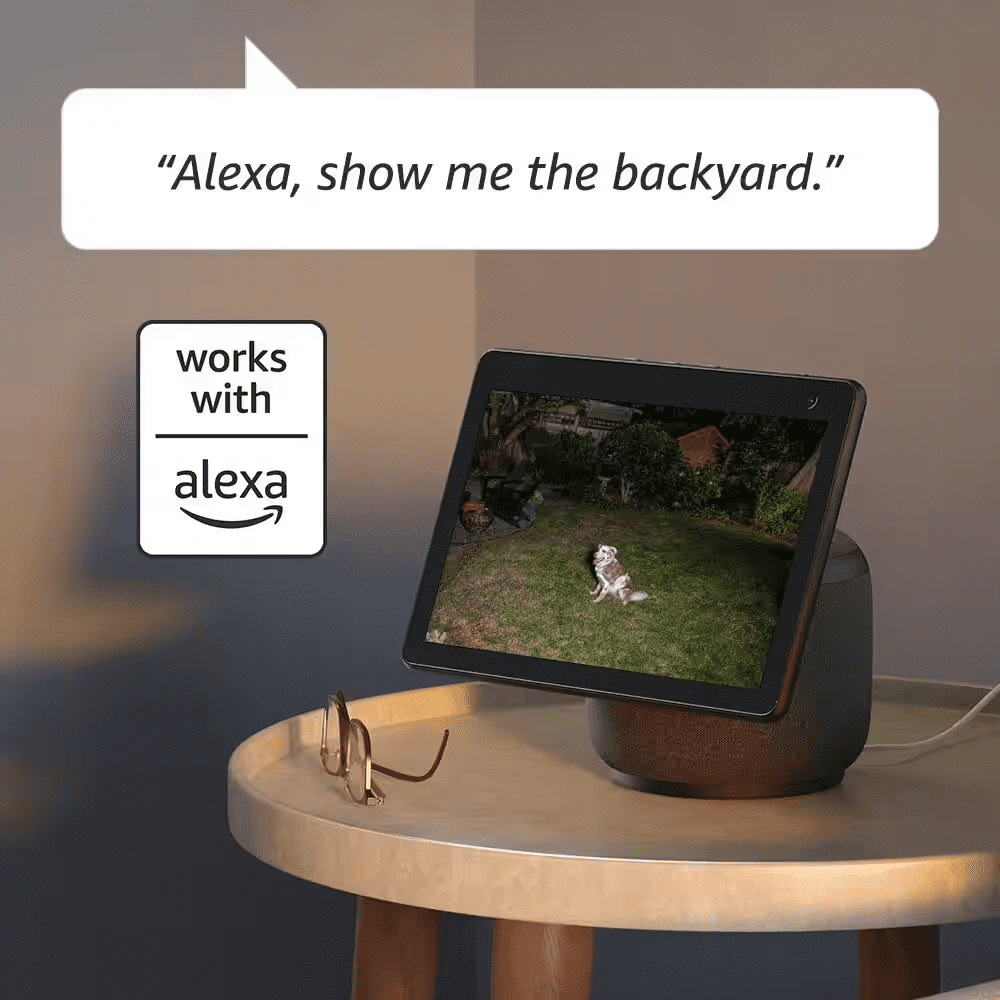 Wired Floodlight Camera - Smart Security Camera, 2600-Lumens, HD Works with Alexa - 1 Camera (Black) - Image 5