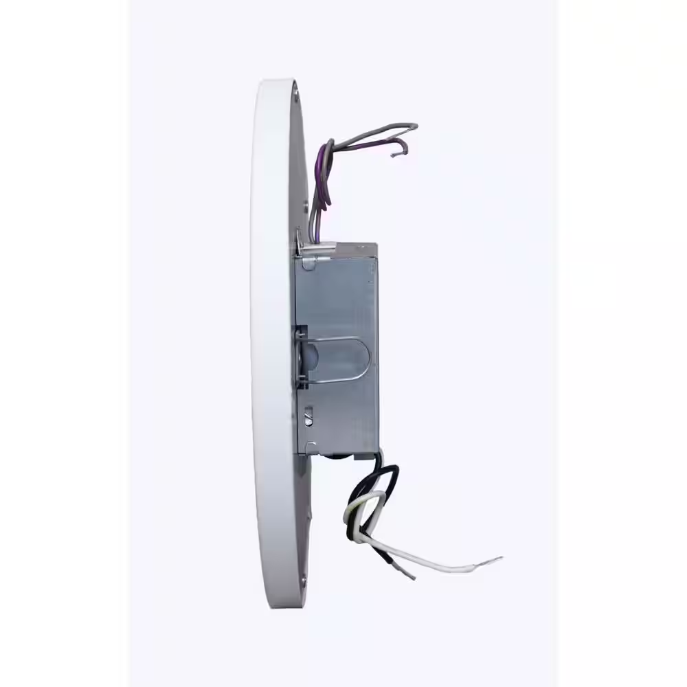 Cylinossis 6 In. 1-Light White LED Flush Mount - Image 3