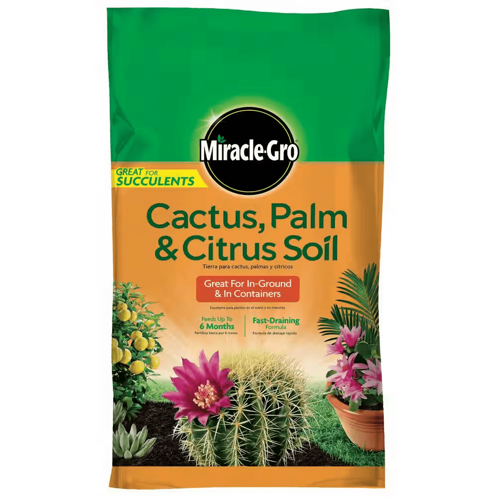 Cactus, Palm and Citrus Soil 1 Cu. Ft. for In-Ground Use or Containers, Great for Succulents, Feeds up to 6-Months