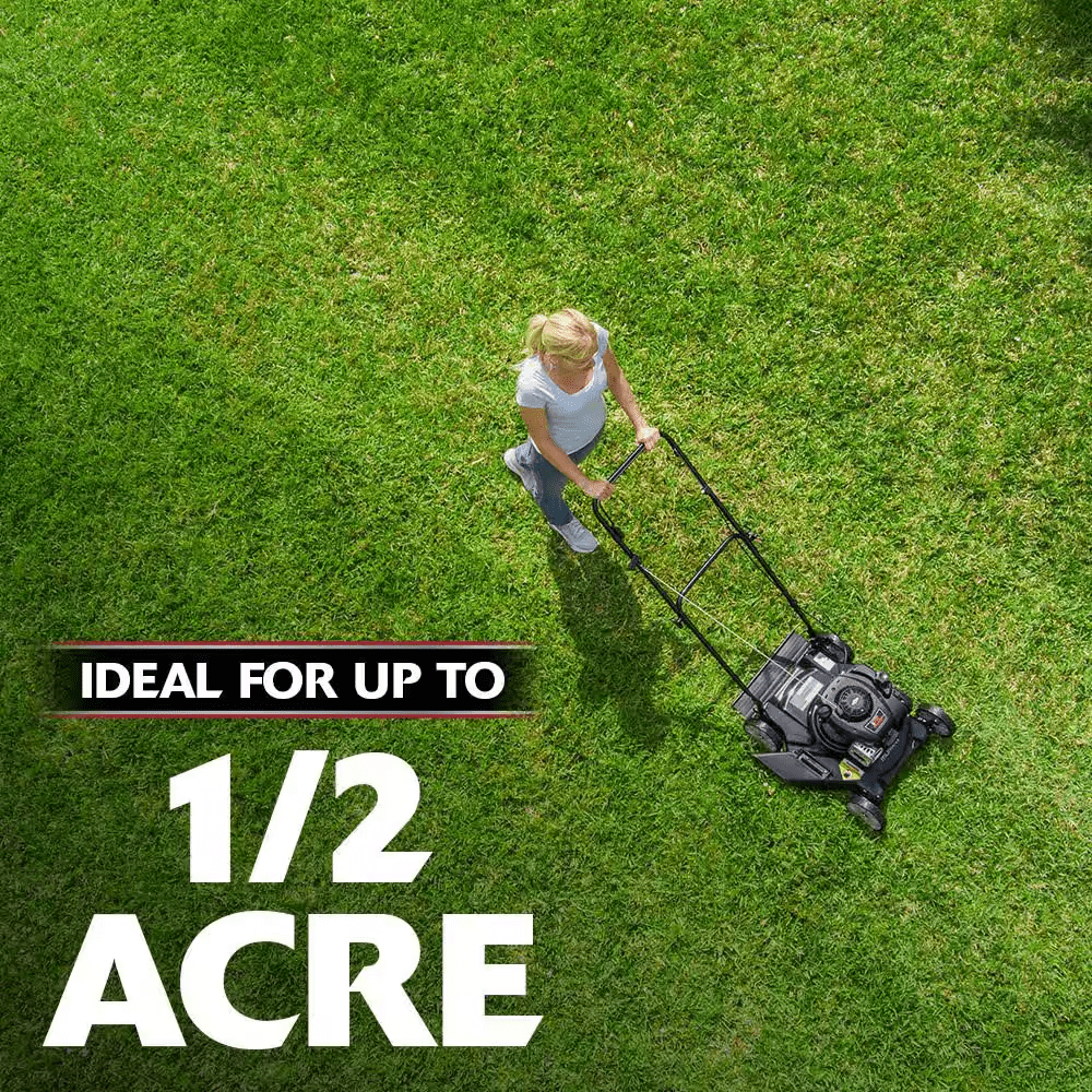 20 In. 125 Cc Briggs & Stratton Walk behind Gas Push Lawn Mower with 4 Wheel Height Adjustment and Prime 'N Pull Start - Image 3