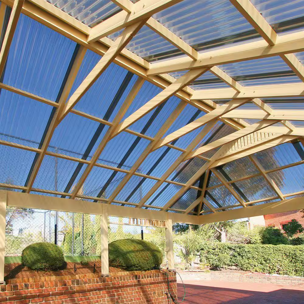 26 In. X 6 Ft. Corrugated Polycarbonate Roof Panel in Hunter Green - Image 8