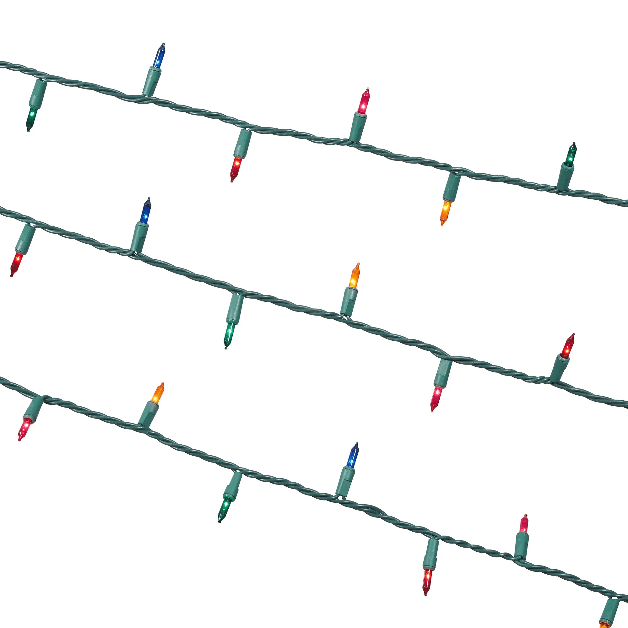 Indoor/Outdoor 100-Count Incandescent Mini Christmas String Lights, Multicolor, 19.5', by - Image 3