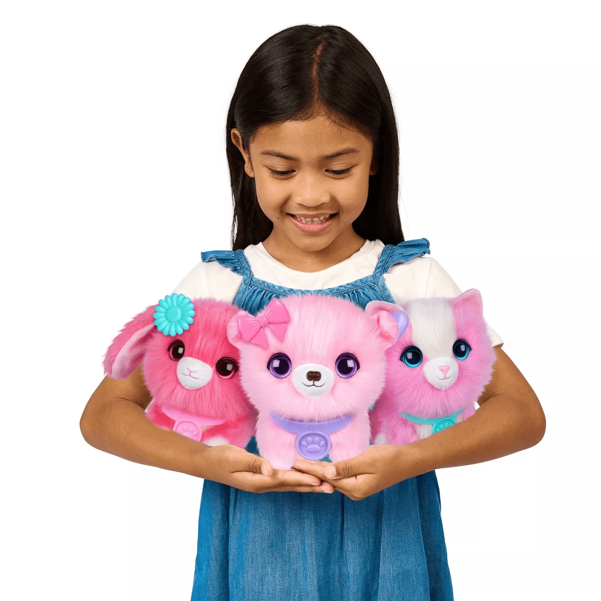 SCRUFF-A-LUVS Single Pet - Pink: Stuffed Dog, Cat, or Rabbit Toy, 8.66" Polyester Doll - Image 15