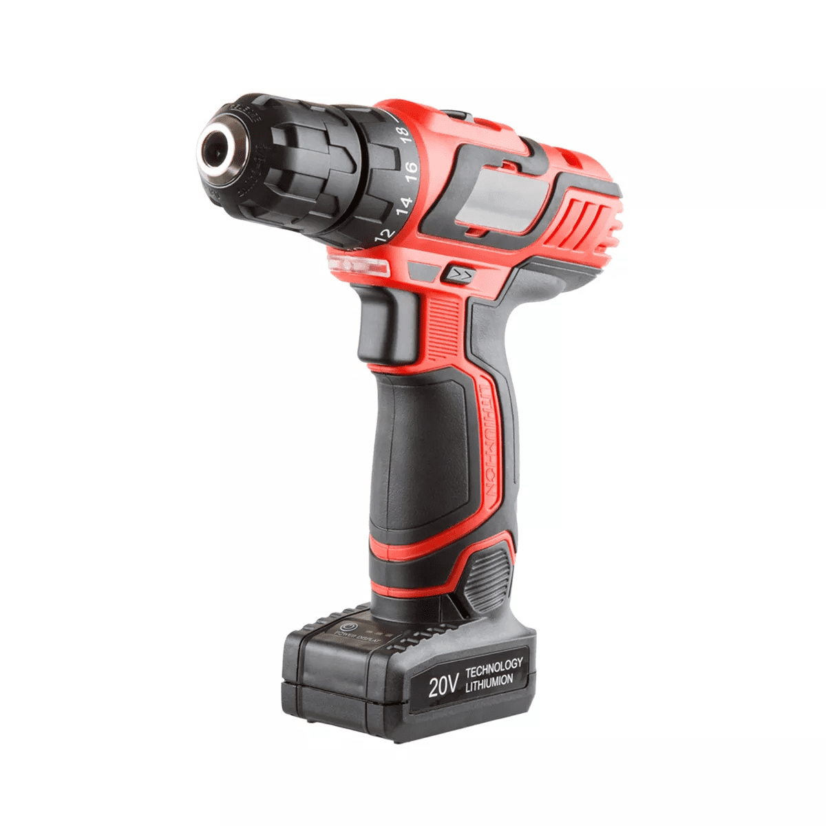 Stalwart 65PC Cordless Drill Set with Bits, Red - Image 5