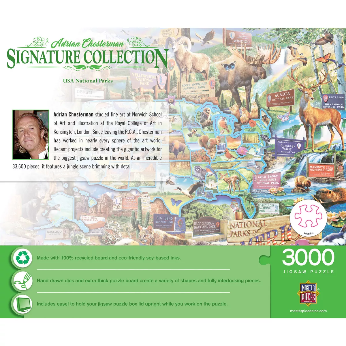 Masterpieces Signature Collection USA National Parks 3000 Piece Jigsaw Puzzle - Flawed - Image 4