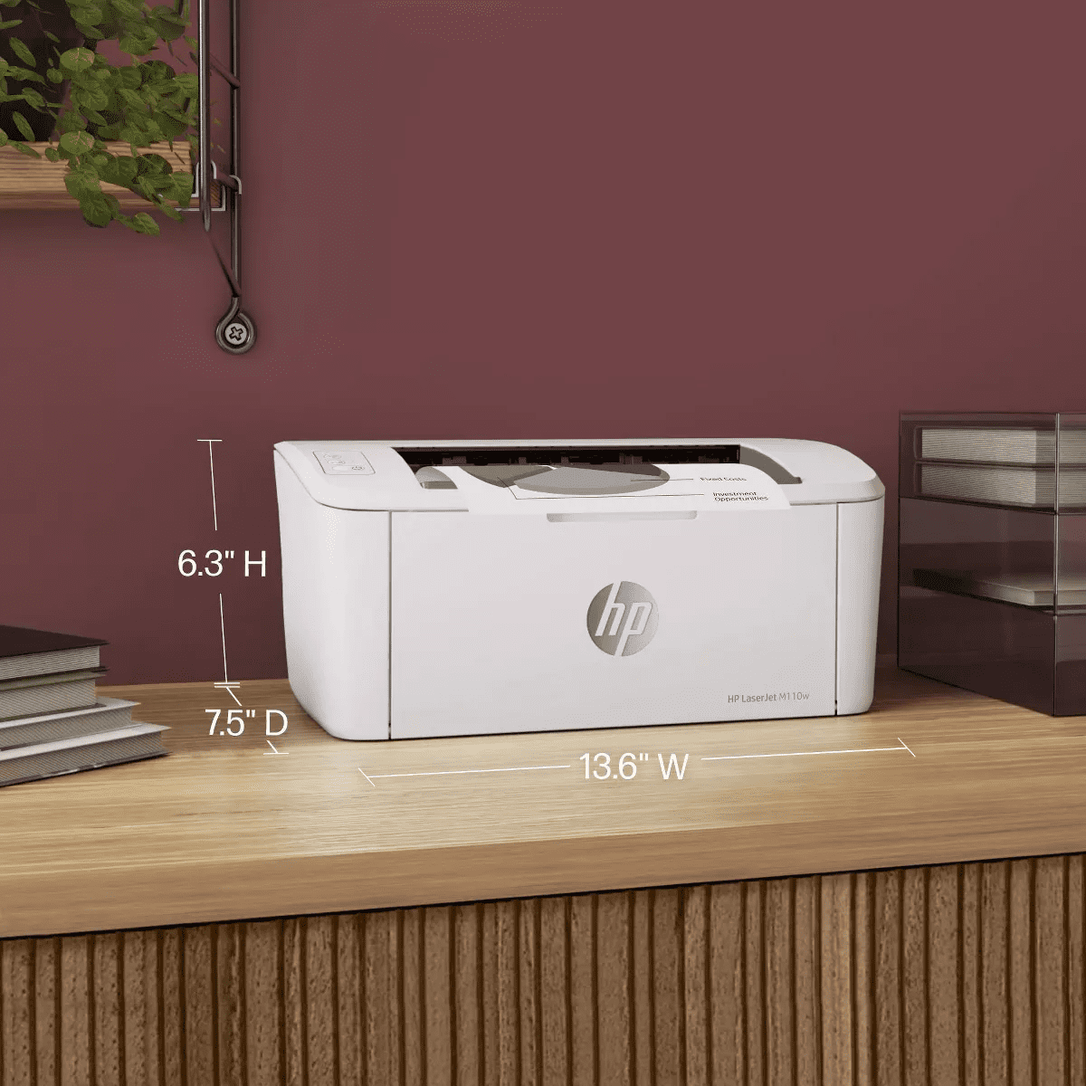 HP Laserjet M110W Wireless Black and White Laser Printer (7MD66F - Image 3