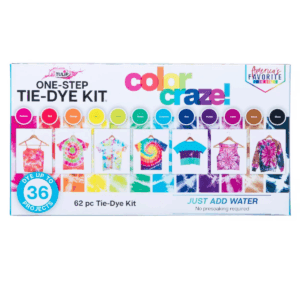 One Step Color Craze 12 Color Tie Dye Kit - Tulip Color: DIY Art Kit for Adults, Summer & Birthday Craft Activity
