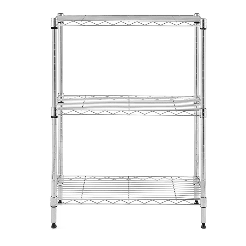 4 -Tier Chrome Metal Utility Shelving Unit with Wire Shelves ( 35.7-In W X 14-In D X 53-In H ) - Image 20