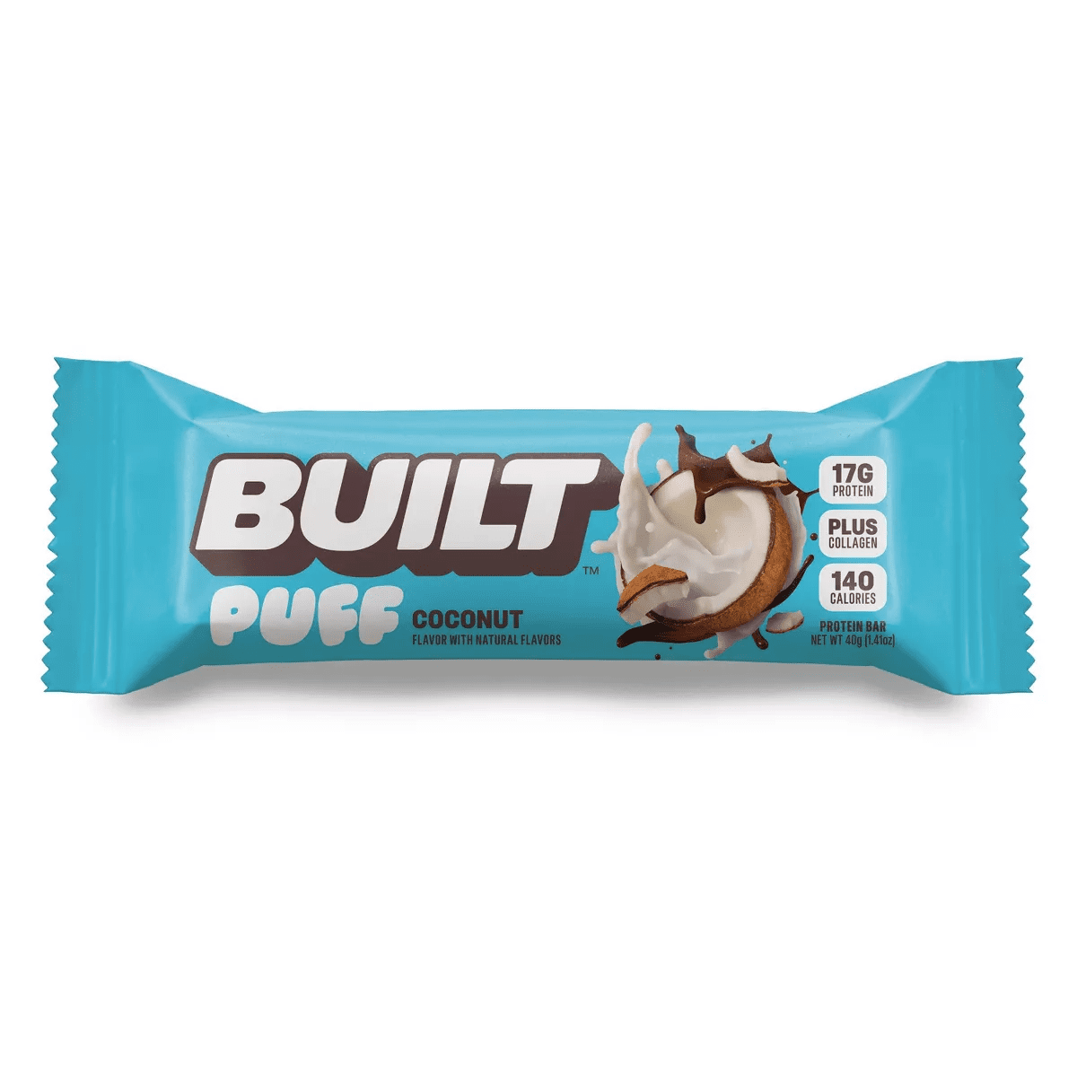 Built Bar Holiday Coconut Puff Protein Bar - 17G Protein - 1.41Oz