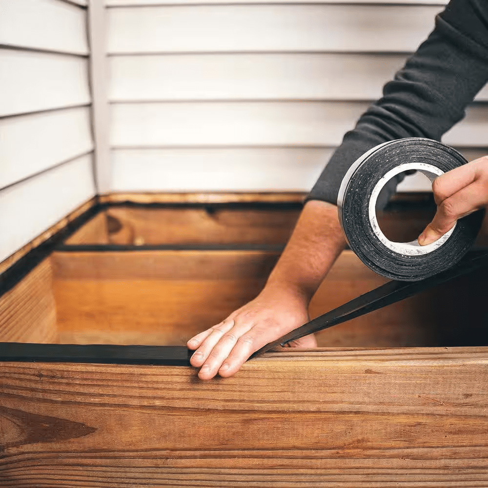 1 5/8 In. X 75 Ft. Deck Tape Butyl Waterproof Flashing Tape for Joist Ledger Wood Beams (1-Pack) Self-Adhesive - Image 4