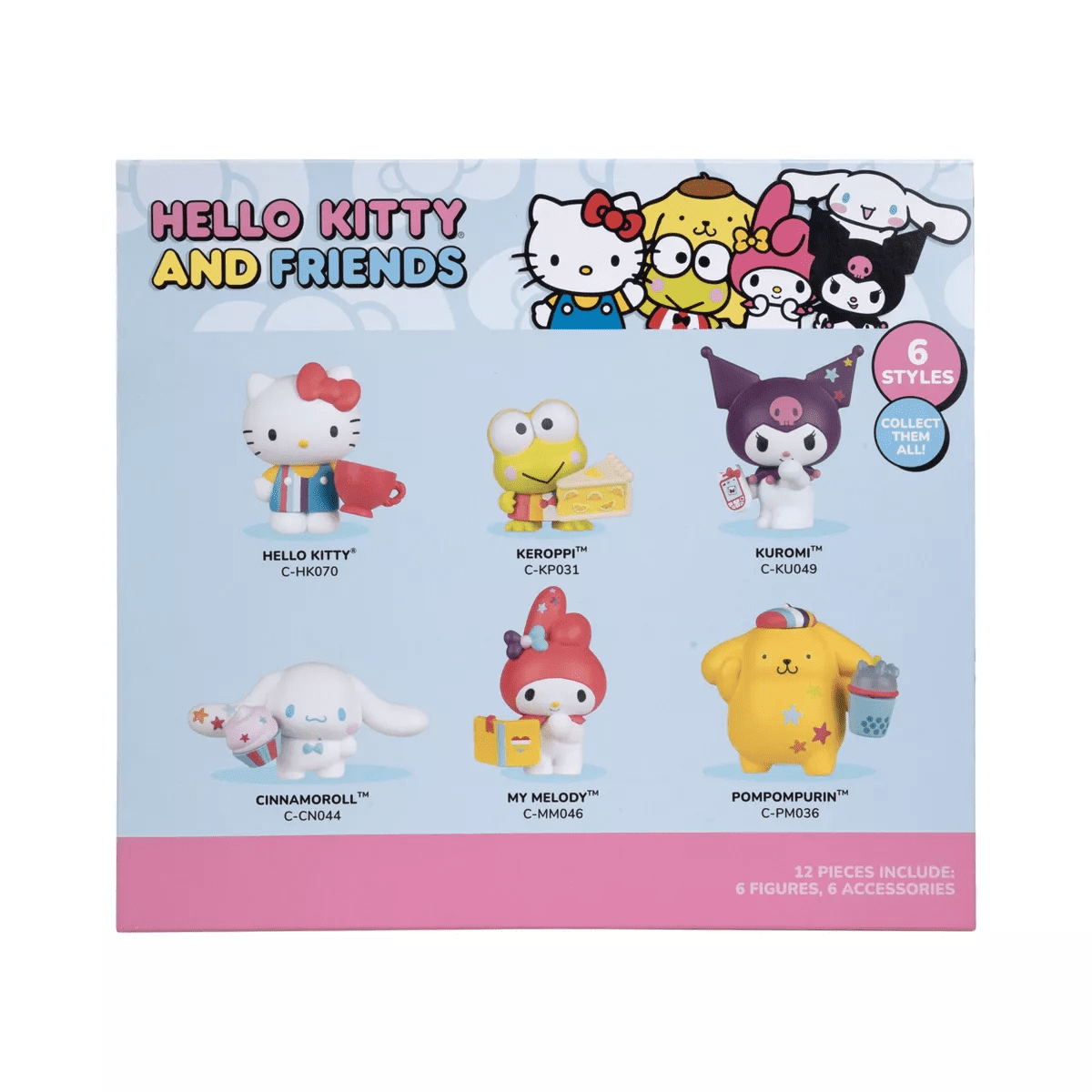 Hello Kitty 6" Retro Rainbow Mini Figure: 6 Plastic Figures Set for Collection - Image 18